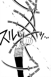 Zoro vs Kitetsu curse