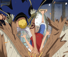 Bellamy Smashes Luffy into the Bar Counter.png