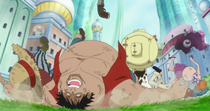Luffy Knocks the Impostor Straw Hat Pirates Out With Haki