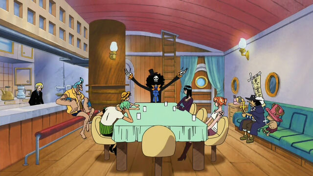 Datei:Die Mugiwara-Piratenbande heißt Brook an Bord der Thousand Sunny Willkommen.jpg