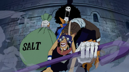Brook con un sacco di sale