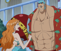 Nami Tells Franky to Use Coup de Burst