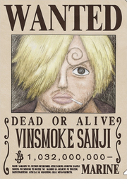 Sanji's Current Wanted Poster