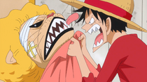 Luffy Secoue Pekoms