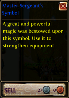 Master-Sergent s-Symbol-Price