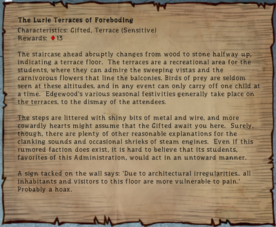 Terrace gifted lore