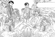 The host club dressed in princes and princesses