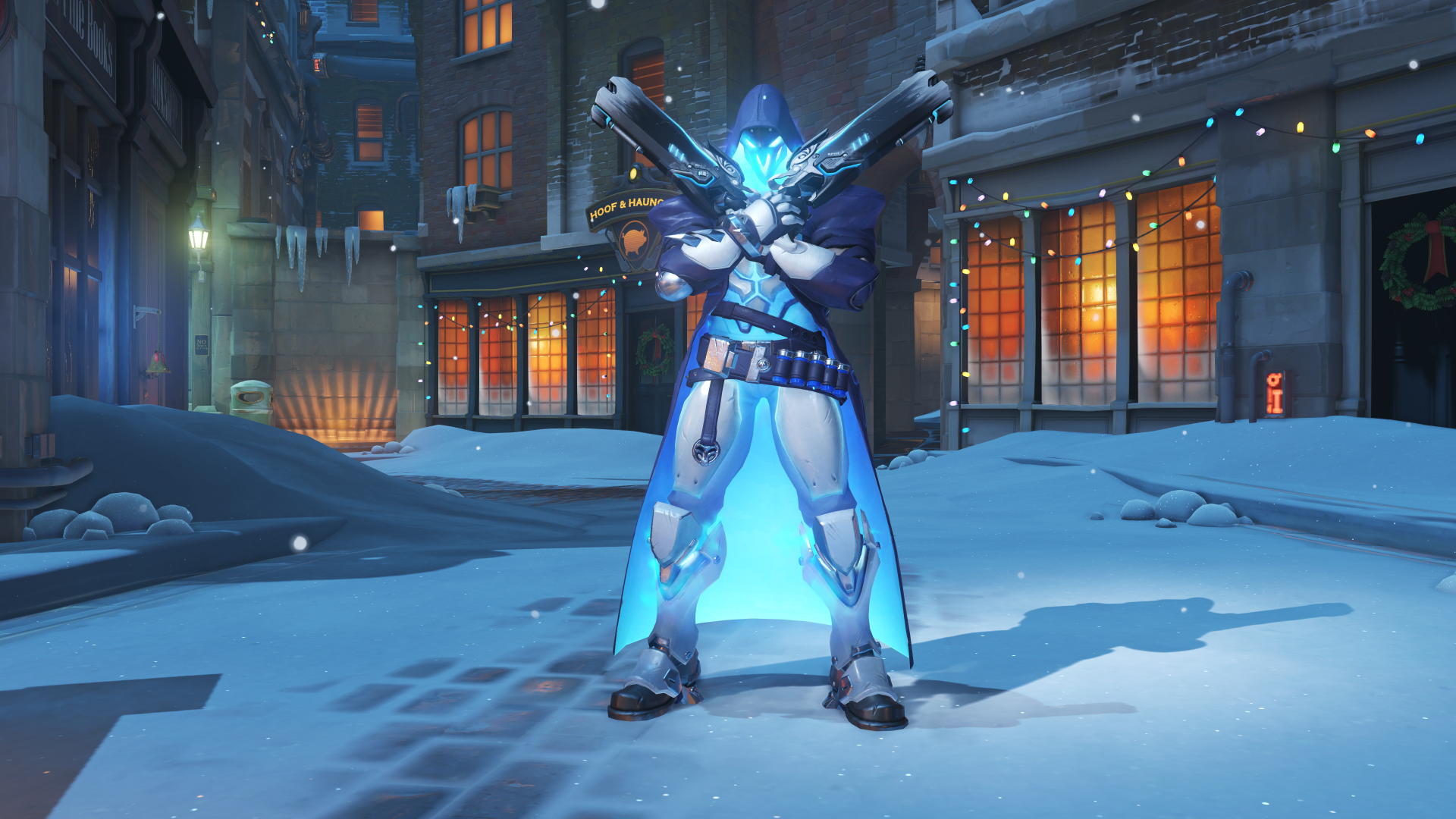 image reaper winterwonderland shiver png overwatch winston christmas skin