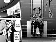 Lest watches Krul beaten up and tied to her throne