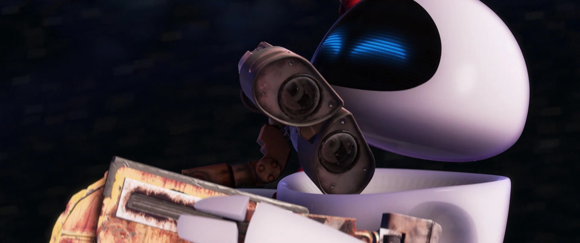 Image WALLE and EVE giggling happily.jpg Heroes Wiki FANDOM