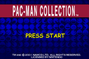 Pac-Man Collection title screen