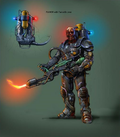 File:Concept art of Flamer and Flamethrower.png