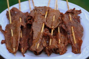 Carne en palito