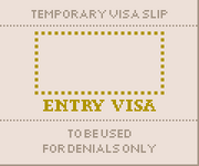 Temp visa slip