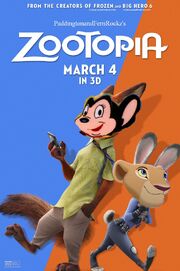 Zootopia (PaddingtonandFernRockz Style) Poster