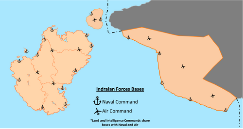 Indralan military map