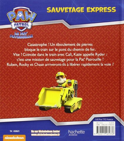 File:PAW Patrol Pat' Patrouille Sauvetage express Back Cover.jpg