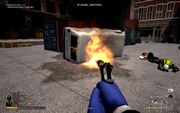 HeatStreet burning van
