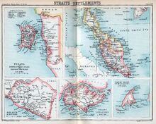 1854 map of the Straits Settlements