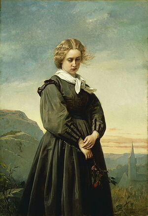 Love's Melancholy by Constant Mayer 1866