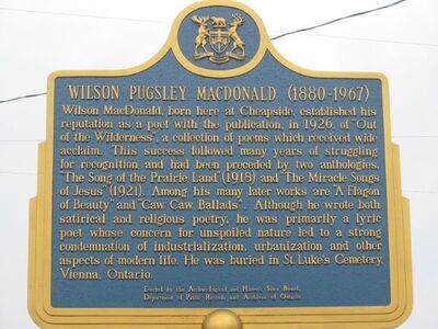 Wilson macdonald-plaque