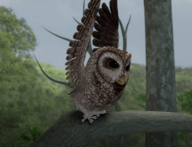 File:Old-Brown-Owl-About-To-Fly-Image.png