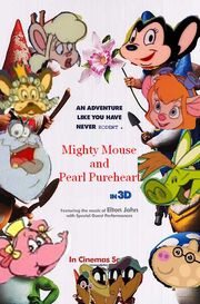 Mighty Mouse and Pearl Pureheart (Gnomeo and Juliet) Poster