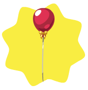 Cute red balloon