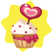 Valentine strawberry cupcake