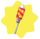 Red festive fireworks