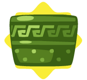 Green clay pot