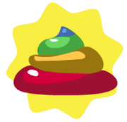 Rainbow poo