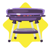 Purple grill