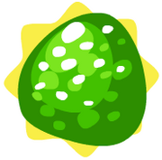 Giant green gumdrop