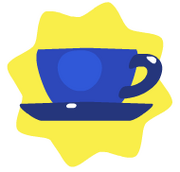Blue cup