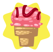 Strawberry ice cream