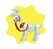Skeleton Reindeer Seat