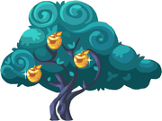 Golden apple tree