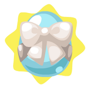 White ribbon egg
