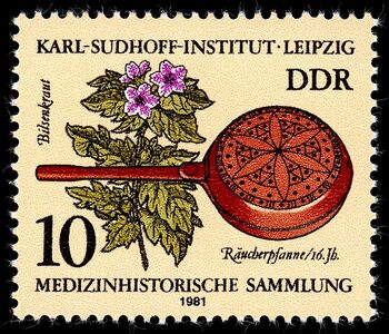 Bilsenkraut-Stamps of Germany (DDR) 1981, MiNr 2640