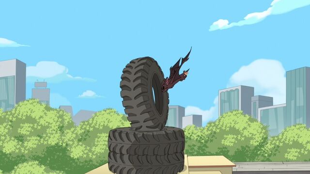 File:Flying through a tire.jpg