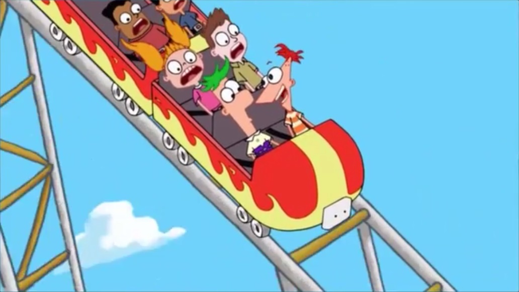 phineas and ferb rollercoaster toy