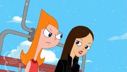 Candace and Vanessa talking on ski lift.jpg