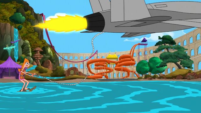 File:Candace getting pulled on water skis.jpg
