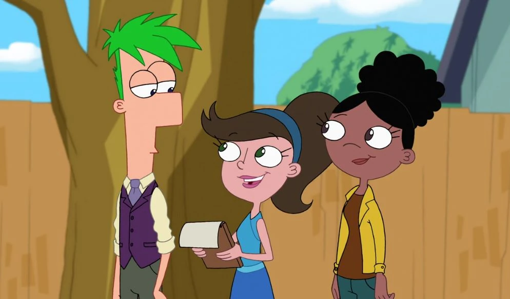Image Teenage Ferb with Adyson and Holly.JPG Phineas and Ferb Wiki