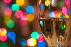 White wine bokeh