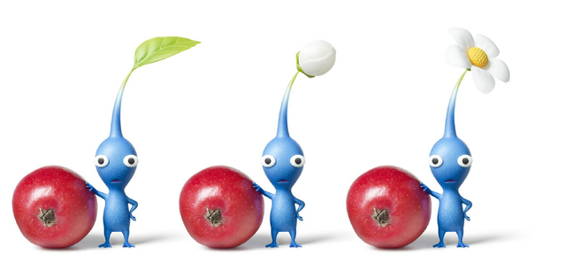 Datei:Nintendo, P3, Artwork, Charakter, Blaue Pikmin.png