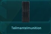 Teilmantelmunition