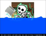 Electrocuted Toaster Zombie