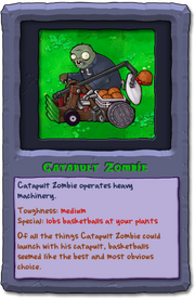 Almanac Card Catapult Zombie